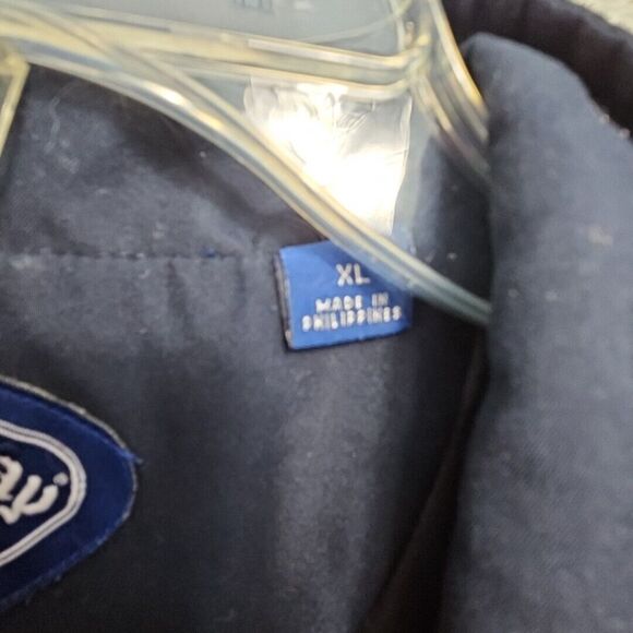 Callaway Men's XL Golf Sport Outerwear Pullover Windbreaker Shirt Blue Beige - Picture 4 of 16